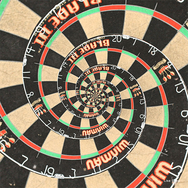 Dart Board - Droste by Lisa Shea